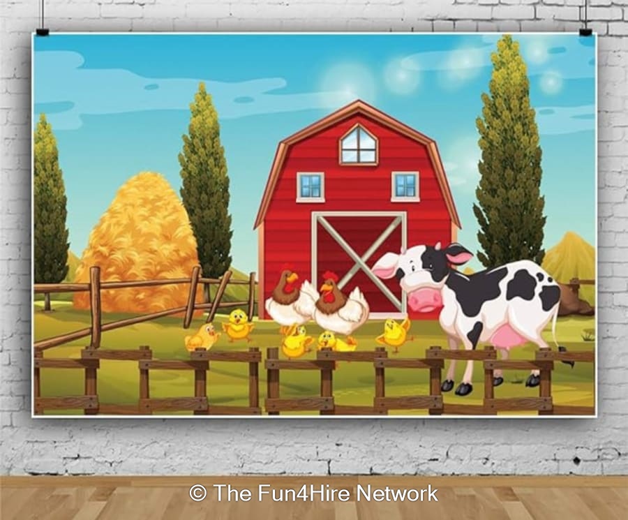 Farm Backdrop with Stand - Bouncy Castle Hire Southampton | Inflatables ...