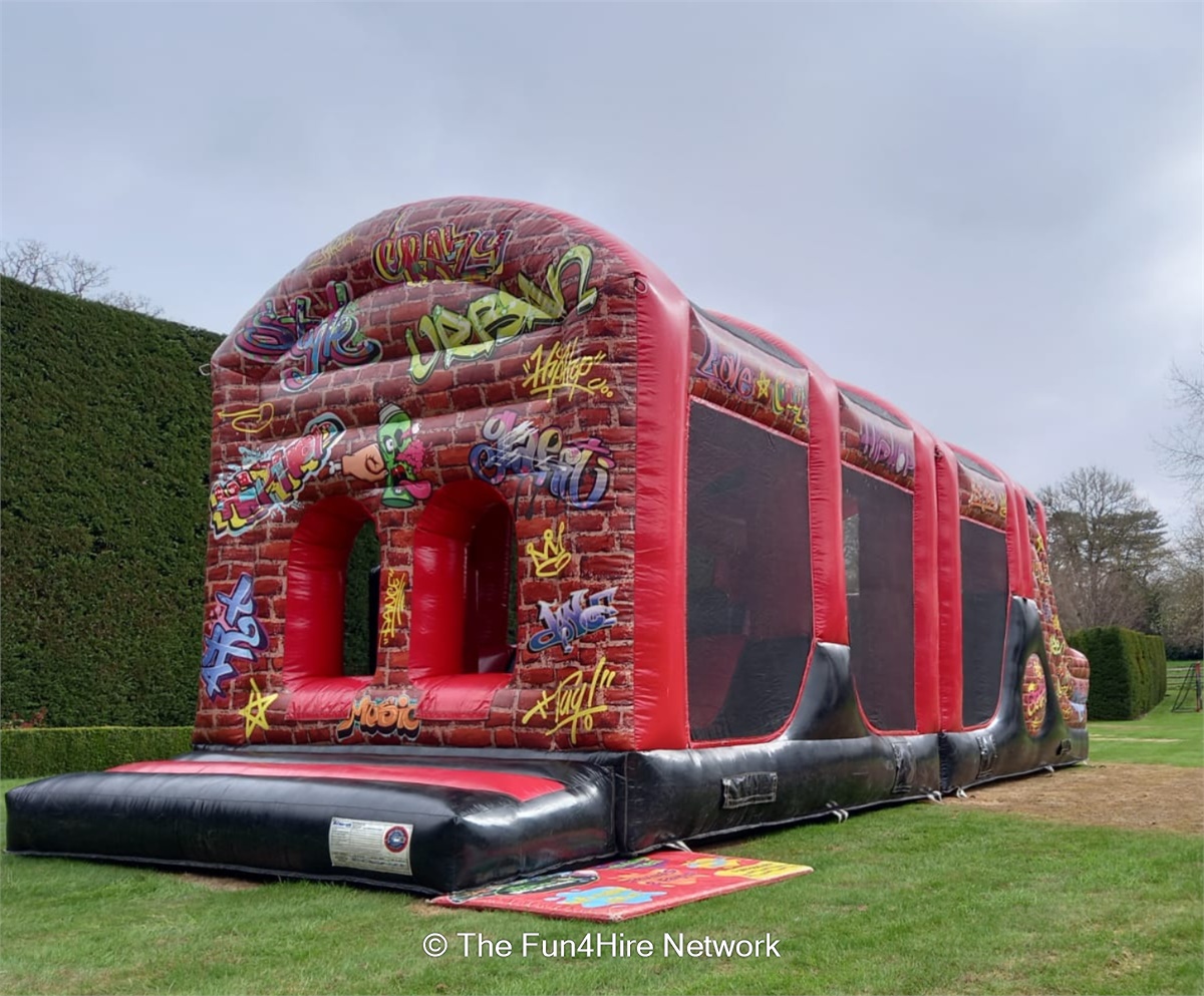 Graffiti Obstacle Course 6FT - Bouncy Castle Hire Southampton ...