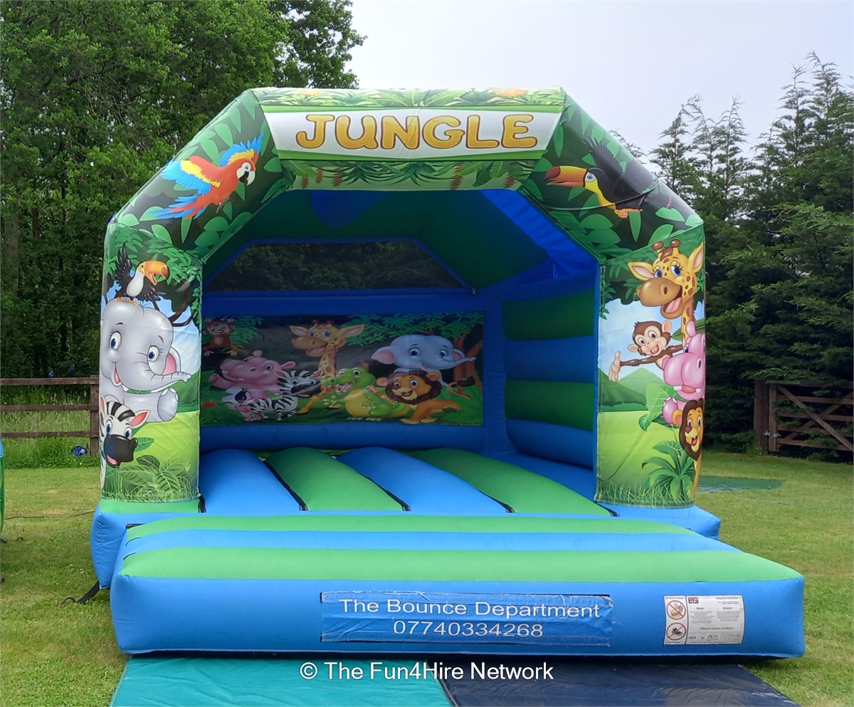 Jungle Fun Bouncy Castle (with or without slide) - Bouncy Castle Hire ...