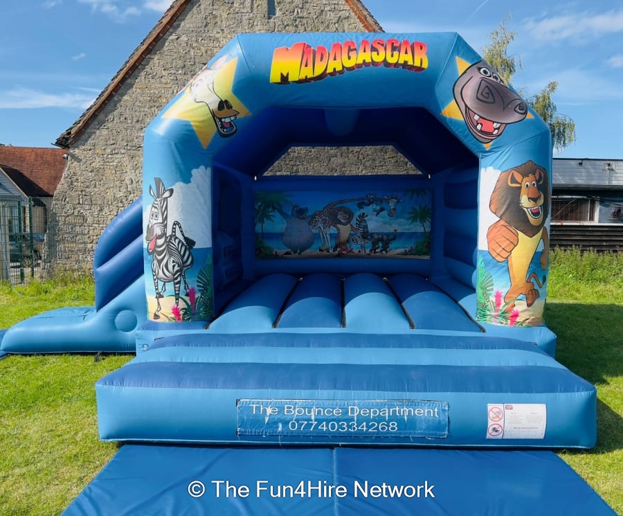 Madagascar Castle (with or without slide) - Bouncy Castle Hire ...