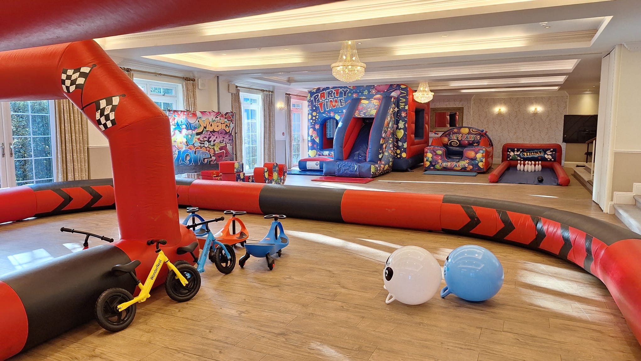 Inflatable playground available for bouncy castle hire in Fareham